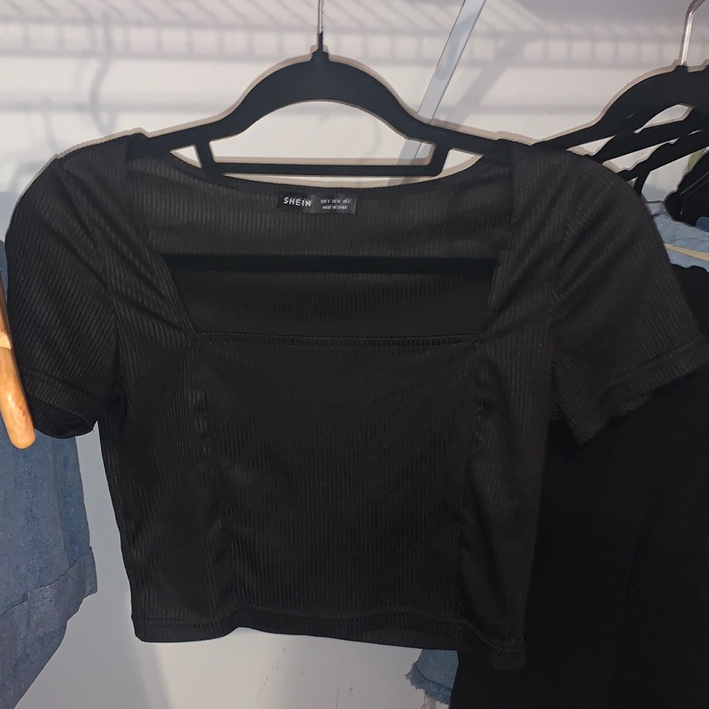 Shein Black Crop Top